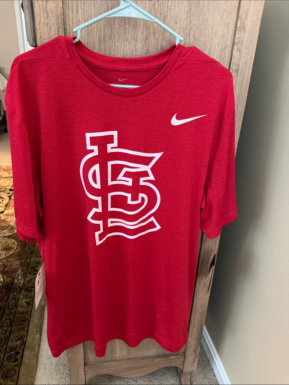 Nike Red Short-Sleeve Tee with White St. Louis Logo